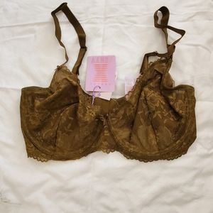 SAVAGE x FENTY Unlined Floral Lace Bra 36DDD